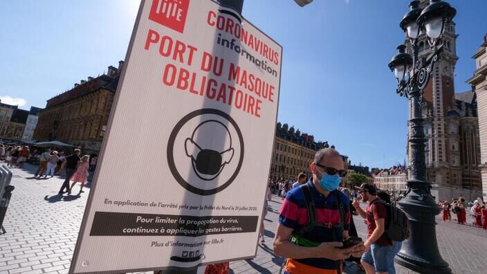 Hauts-de-France: la progression du variant Delta renforce l'obligation du port du masque